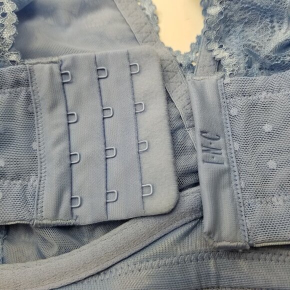 INC International Concept Women's Lace Halter Back Bralette Yacht Blue Sz 3X-NWT - Picture 5 of 9